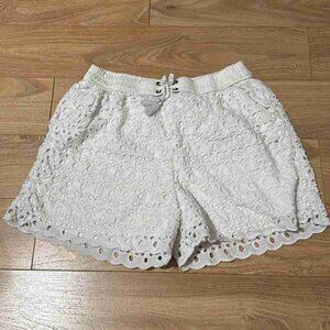 Abercrombie kidsgirls floral cutout high waisted shorts size S